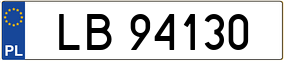 Trailer License Plate